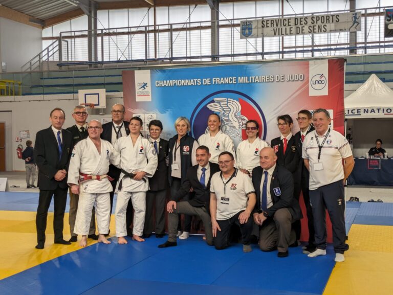 La finale du championnat de Judo militaire nationale dans l'Yonne