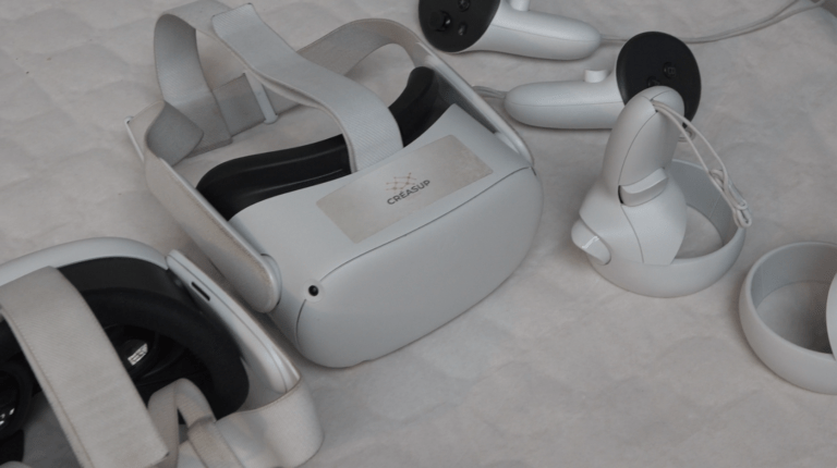 dispositif VR réalité virtuelle de créasupp digitale au site archéologique de villa scoliva