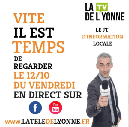 Le JT de La Télé de l'Yonne association WebTélé locale dédié au departement de l'Yonne