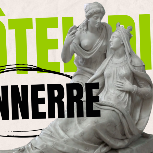 la statue de l'Hôtel-Dieu les vestiges de margerite de bourgogne