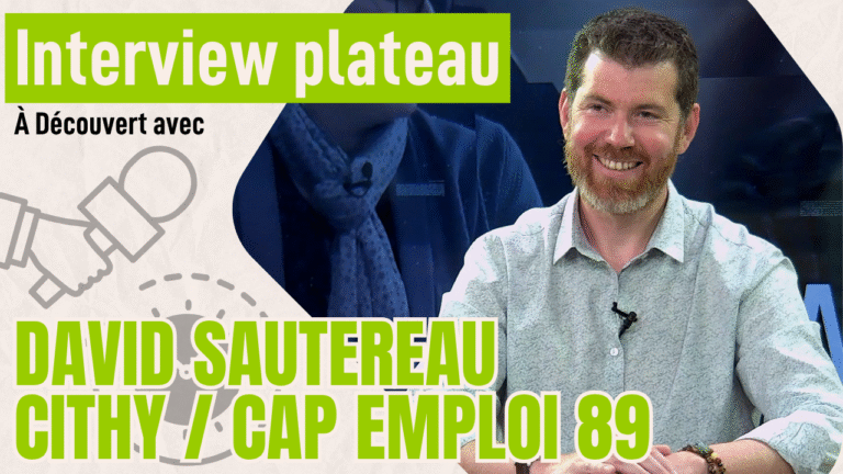 David Sautereau directeur de cithy et cap emploi 89 sur le plateau de La Télé de l'Yonne